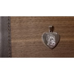 osobní šperk z chirurgické oceli s vygravírovanou fotografií pejska - srdíčko